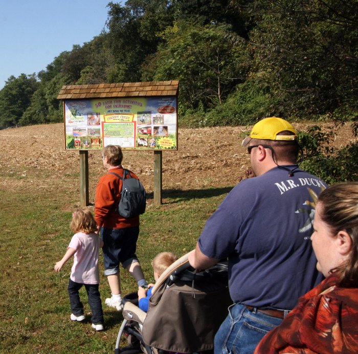 Hiking over to Cherry Crest Farms